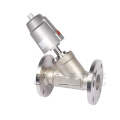 TS flange air control pneumatic stainless steel angle seat valve